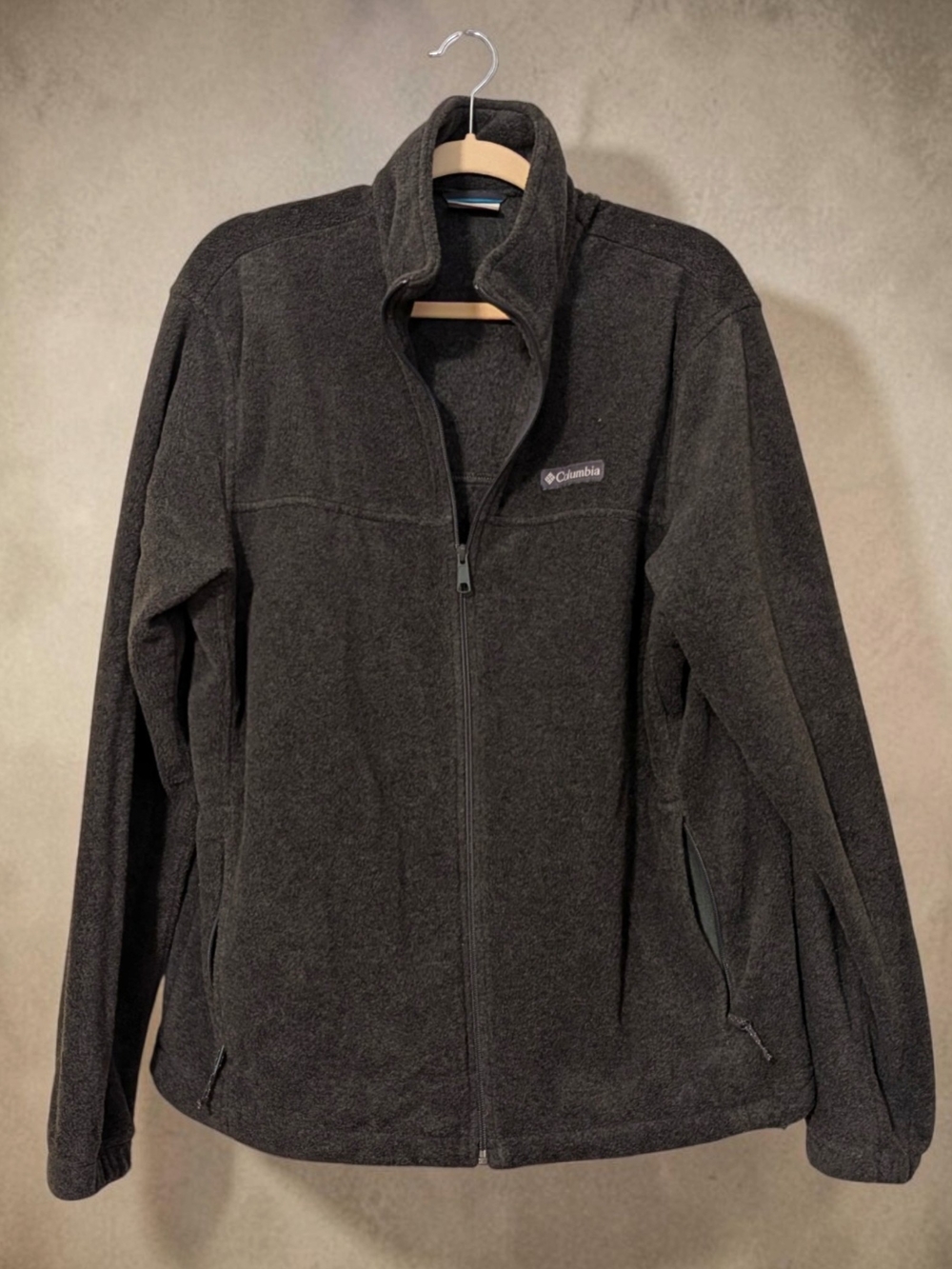 Columbia Charcoal Full-Zip Fleece Jacket